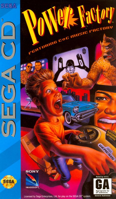 Power Factory box art for Sega Mega CD